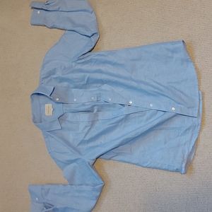 Sezane Light Blue Button Up Blouse S